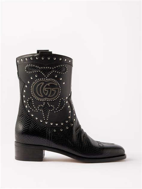 gucci snake bots|Gucci delma snake effect boots.